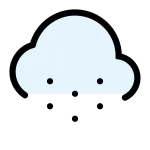 Cloud Snow SVG Icon